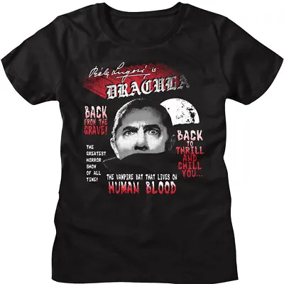 Buy Bela Lugosi Dracula Back From The Grave Women's T Shirt Vintage Vampire Horror • 24.17£