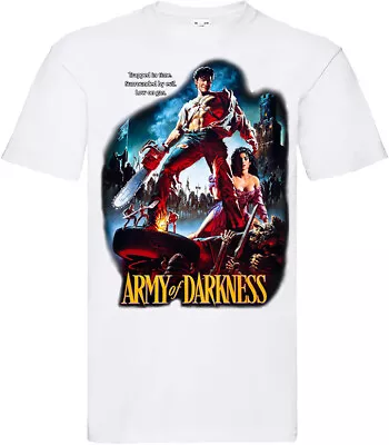 Buy Film Movie Retro Birthday Horror Halloween T Shirt For Army Of Darkness Fans • 5.99£