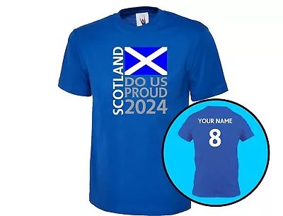 Buy Do Us Proud Scotland Football Supporters 2024 Unisex Euros T-Shirt 11 Colours • 14.24£