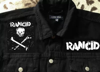 Buy Rancid And Out Come The Wolves Punk Rock Black Denim Cut-Off Battle Jacket S-6XL • 70£