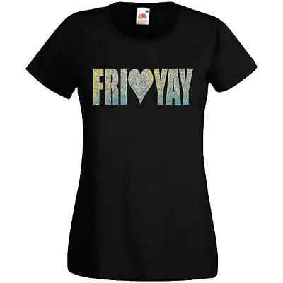 Buy Fri Yay T-Shirt Fashion Heart Friday Weekend Tee Top Dope Unicorn • 8.75£