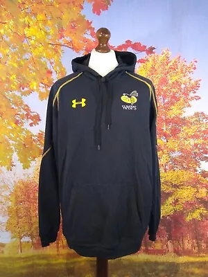 Buy London Wasps Rugby Union Black Under Armour Hoodie. UK Men's Size XL • 36£