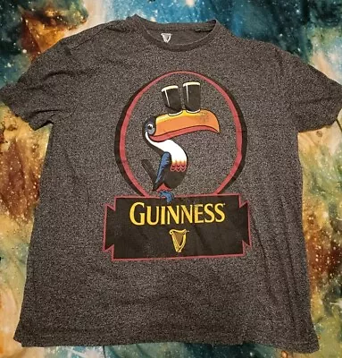 Buy Guinness Mens Two Pint Puffin Grey Mix L T-Shirt By TU • 7.50£