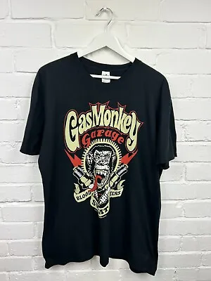 Buy Gas Monkey T Shirt Mens XL Black Graphic Print Short Sleeve Crew Neck Cotton • 9.99£