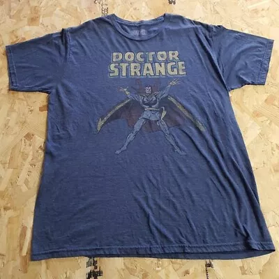 Buy Marvel Doctor Strange T Shirt Blue Adult Extra Large XL Mens Summer • 11.99£