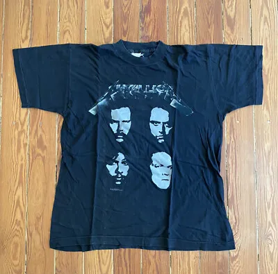 Buy Metallica T-Shirt - Black Album Tour 1991 1992 - Vintage - European Tour • 142.62£