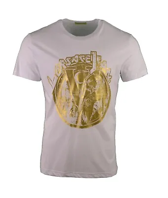 Buy Versace Jeans Vj Tiger Print T-shirt White & Gold Foil • 50.99£