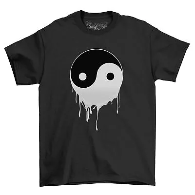 Buy Yin Yang Dripping Paint T-Shirt Balance Tee Symbol Tee, Unisex Graphic Shirt • 11.98£
