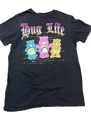 Buy Women’s Tshirt Care Bears Small Black “Hug Life” Play On Thug Life 2022 • 9.55£