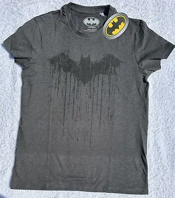 Buy Batman The Dark Knight ‘Bat’ T-Shirt NEW With Tags DC Comics S Small (Dark Grey) • 8.99£