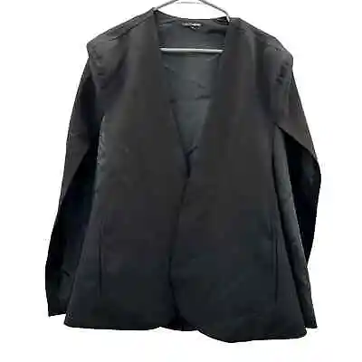 Buy Fashion Nova Black Sleeveless High Side Slit Blazer Vest Jacket Size 2X • 28.42£