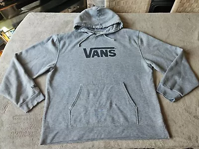 Buy Mens Grey Vans Logo Hoodie - Size Xl • 8£