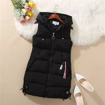 Buy Ladies Padded Jacket Body Warmer Quilted Up Waistcoat Soft Gilet Vest Winter Zip • 16.55£
