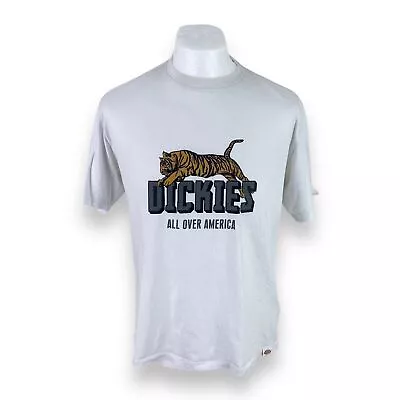 Buy Dickies T Shirt Large White Graphic Lion Tee Dickies T Shirt America USA Summer • 22.50£