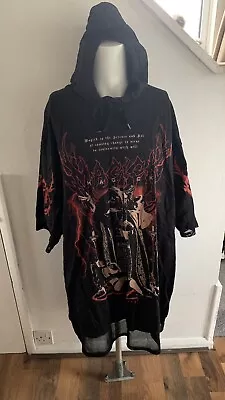 Buy Kill Star Hoodie Cloak Longline Oversized Dress Black Goth Ritual Magick Size Xl • 19.75£