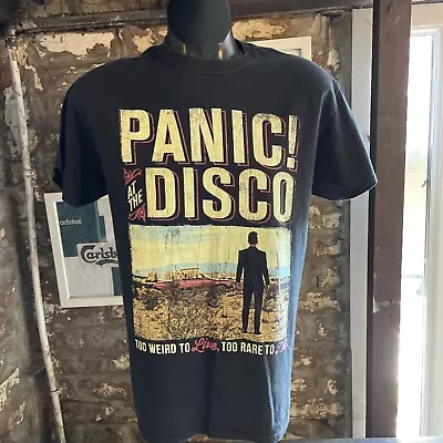 Buy Panic At The Disco T Shirt Black Medium 19”P2P USA Tour Album Tee 2013 • 14£