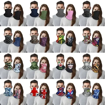 Buy Seamless Bandana Face Covering Mask Biker Gaiter Tube Snood Neck Cover Scarf  • 1.99£