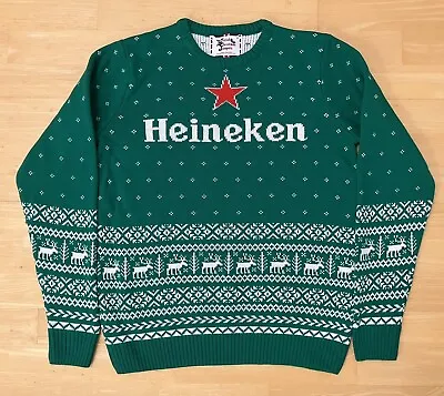 Buy Medium 42  Chest Heineken Lager Beer Bier Christmas Ugly Jumper / Sweater • 29.99£