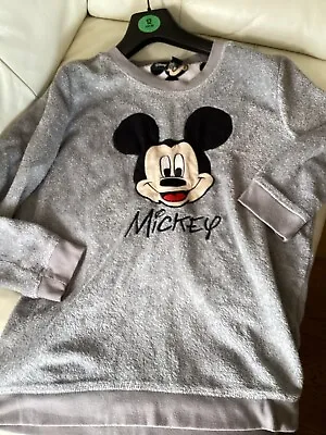 Buy Disney Love To Lounge Fluffy Sleep Top Mickey Mouse Medium 14/16 • 5£