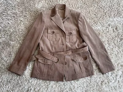 Buy Ladies Size 14/16 Brown Corduroy Jacket • 1.99£