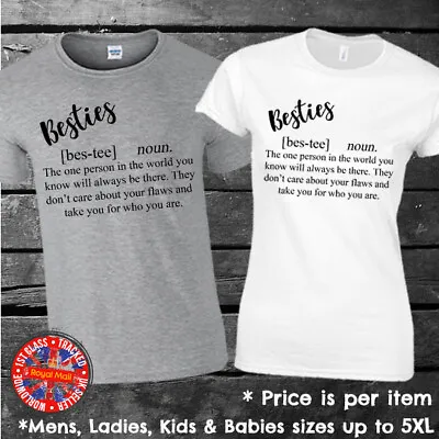 Buy Besties Dictionary Definition Matching T-shirt Set Mens Ladies Kids Best Friends • 9.99£