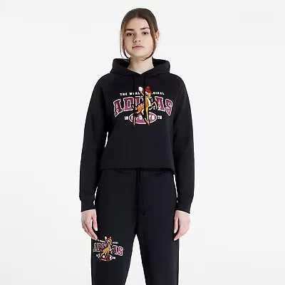 Buy Adidas Disney HE6875 Women's Black Long Sleeve Bambi Graphic Hoodie HY57 • 38.37£