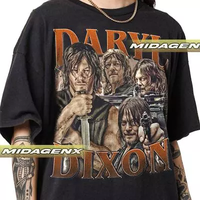 Buy Limited Daryl Dixon The Walking Dead Vintage T-Shirt, Gift For Women And Man • 24.06£