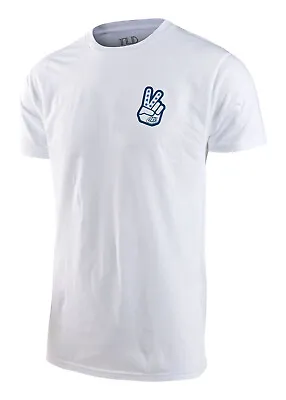 Buy Troy Lee Designs Tld Peace Out Premium Tee T Shirt White Mens Mx Bmx Mtb New • 24.95£