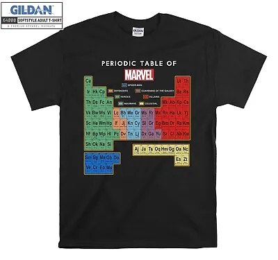 Buy Periodic Table Of Marvel  T-shirt Gift Hoodie T Shirt Men Women Unisex 6446 • 23.95£
