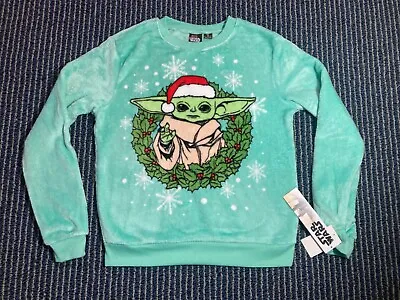Buy NWT Star Wars Baby Yoda Grogu Mandalorian Santa Hat Christmas Ugly Sweater • 28.18£