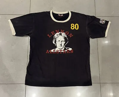 Buy Ringspun Allstars John Lennon T-Shirt Faded Black Cotton Mens Size L The Beatles • 29.99£