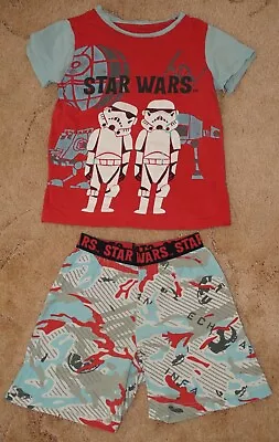 Buy M&S Boys' Grey Mix Star Wars Short Pyjamas, Age 6-7 Years • 4.99£