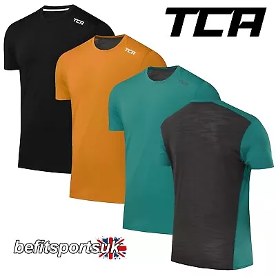 Buy Mens Gym Running T-shirt Short Sleeve Top Light Dri Stretch Exercise Polyester • 11.90£