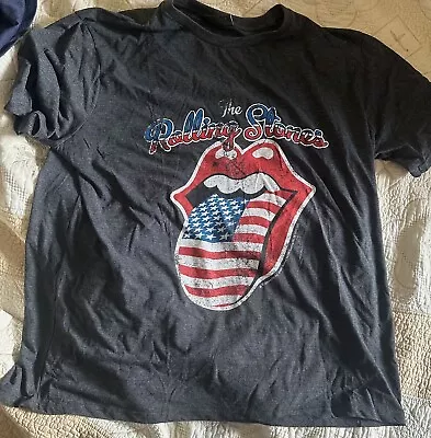 Buy Mens Rolling Stones T Shirt Xxl. Great USA Design On The Tongue. New, Unworn. • 8£