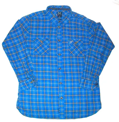 Buy Crew Clothing Long Sleeved Soft Flannel Shirt In Blue/ Multi Checks Size XL • 19.99£