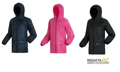 Buy Regatta Kids Waterproof Raincoat Boys Girls Outdoor Walking Jacket Taped Seams  • 10.99£