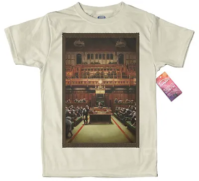 Buy Monkey Parliament T Shirt Design By Banksy • 18£