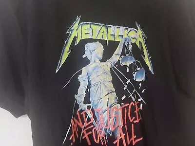 Buy Metallica And Justice For All T Shirt *large* Stedman  • 11.99£
