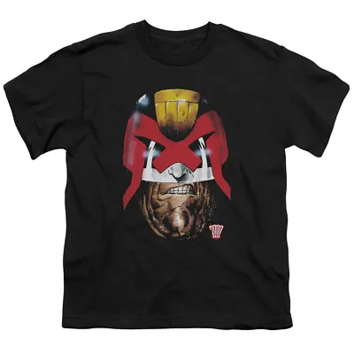 Buy Judge Dredd Dredds Head Kids Youth T Shirt Licensed Comic Book IDW Tee Black • 13.81£