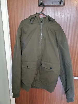 Buy Primark Winter Hooded Jacket Olive Green M Size • 1.99£