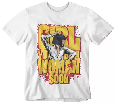 Buy Pulp Fiction T-shirt  Mia Wallace Girl Tee Movie Retro Cool Yolo Tarantino  • 5.99£