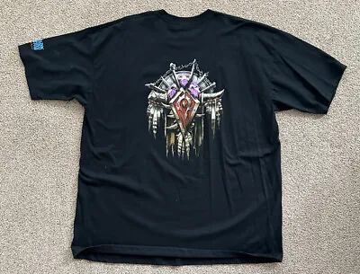 Buy WORLD OF WARCRAFT Horde 3XL Men's T Shirt Black Logo WoW Blizzard Anvil Vintage • 28.80£