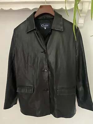 Buy Crossbow London Ladies Leather Box Jacket Uk 16 • 20£