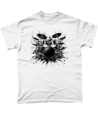 Buy Exploding Drums T Shirt Drummer Keith Moon The Who • 13.95£