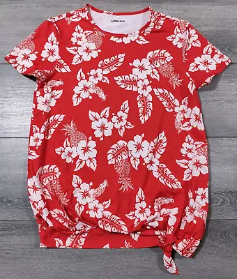 Buy Swim Shirt Womens Small Unique Patterned High Quality Red Swim Top Swimwear • 16.36£