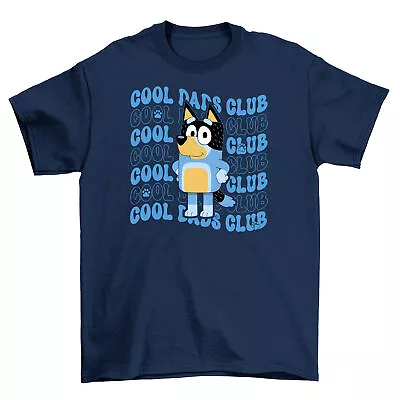 Buy Cool Dads Club Bandit Dad T-Shirt Men's Fathers Day Themed Cartoon Dog Tee Shirt • 11.98£