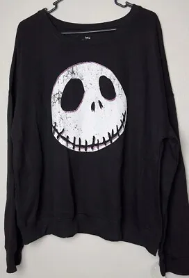Buy Nightmare Before Christmas Jack Skellington/Halloween Fall Sweater Black, Sz XL • 14.47£