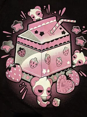 Buy Cosmic Boop T-shirt Size M Strawberry Milkshake Cute Emo Scene Alternative Goth • 10£