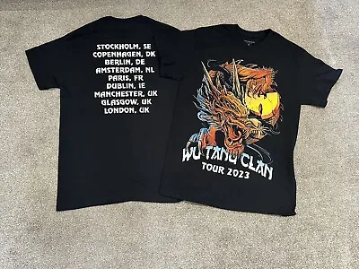 Buy Wu Tang 2023 Tour Dragon T-Shirt Medium • 15£
