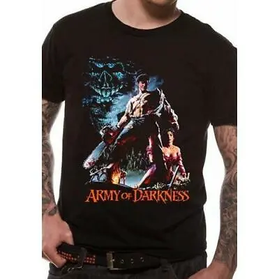 Buy Army Of Darkness Smoking Chains T-Shirt OFFICIAL Horror Tee Ash The Evil Dead • 11.99£
